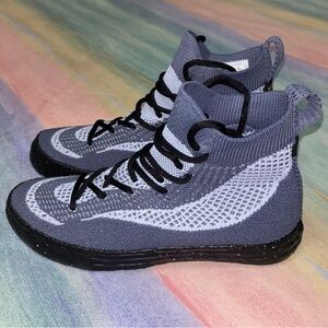 Converse Ctas Crater Black Blue White High Top Women's size 9 Sneaker Shoe Knit